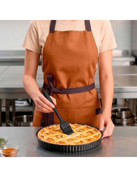 Pincel Culinario Silicone Preto Confeitaria Cozinha