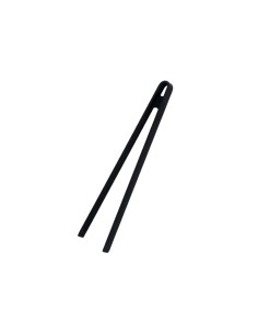 Pegador de Alimentos Pinça Silicone Preto Buffet 30cm