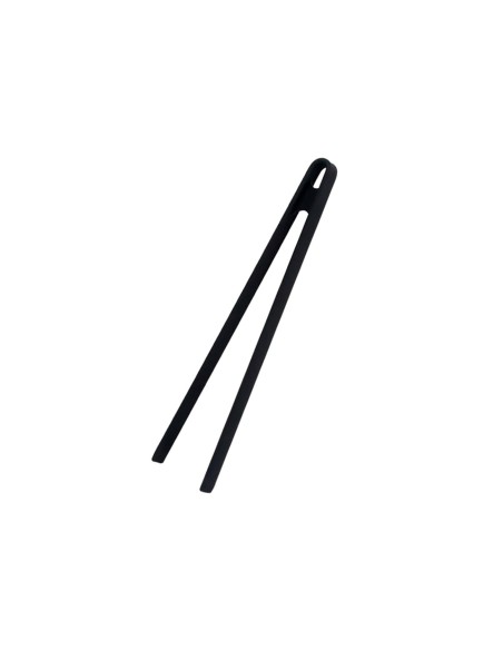 Pegador de Alimentos Pinça Silicone Preto Buffet 30cm