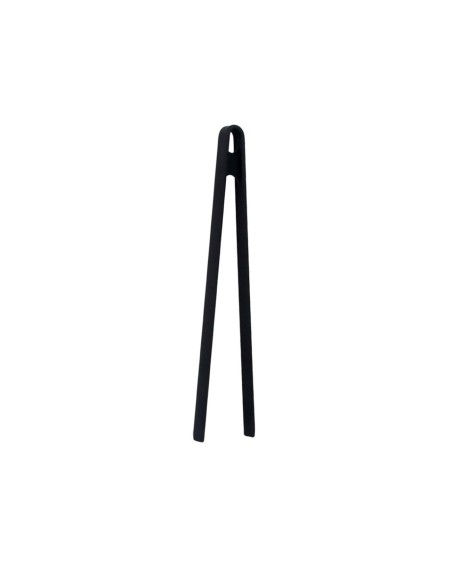 Pegador de Alimentos Pinça Silicone Preto Buffet 30cm