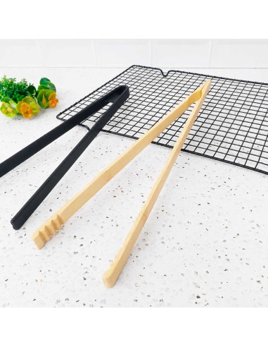 Pegador de Alimentos Salada Pinça Bambu Buffet...