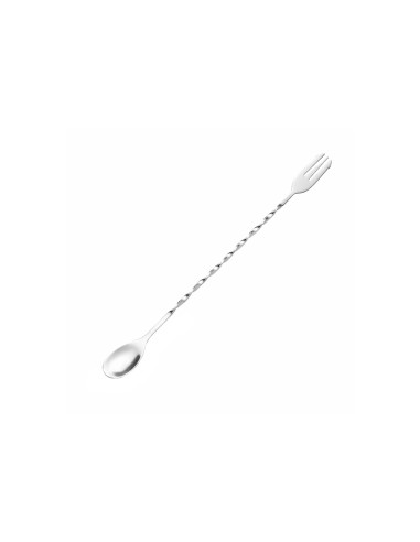 Colher Bailarina Garfo Tridente Inox Drink...