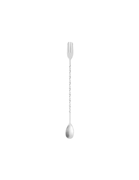 Colher Bailarina Garfo Tridente Inox Drink Sucos Bartender 26cm