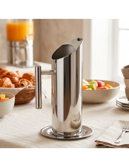 Descanso de Talheres Jarra Prato Inox Petiscos Buffet 15cm