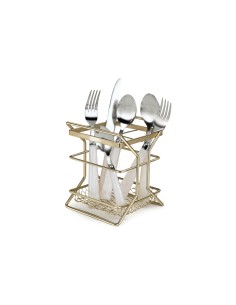 Porta Talheres Divisoria Escorredor Dourado Fosco Ouro Velho