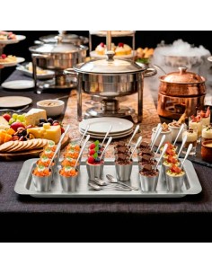 Copo Mini Inox 2un Colher Pequena Brigadeiro Finger Food 2un 2