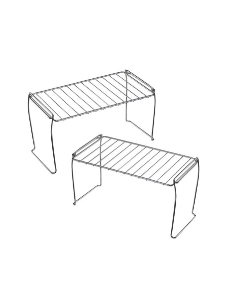 Suporte Duplo Empilhavel Organizador Aço Buffet Mesa Festa