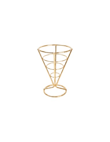 Suporte Cachepot Cone Dourado Inox Decoraçao...