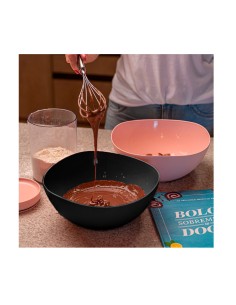 Tigela Bowl Travessa Saladeira Funda Preta 2L 2