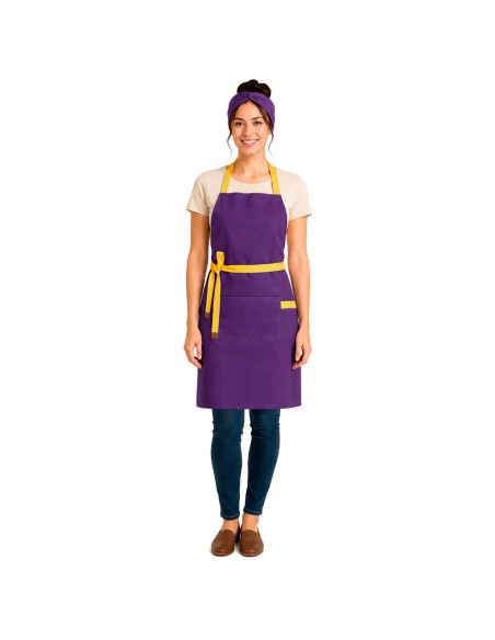 Faixa de Cabelo Turbante Bandana Roxo Açai Chef Cozinha Sorveteria