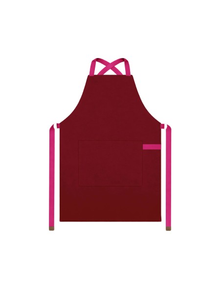 Avental Vinho Alça Cruzada Rosa Pink Cafe Bistro Osteria
