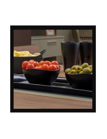 Tigela Bowl Pote Sobremesa Cremeira Preto 300ml