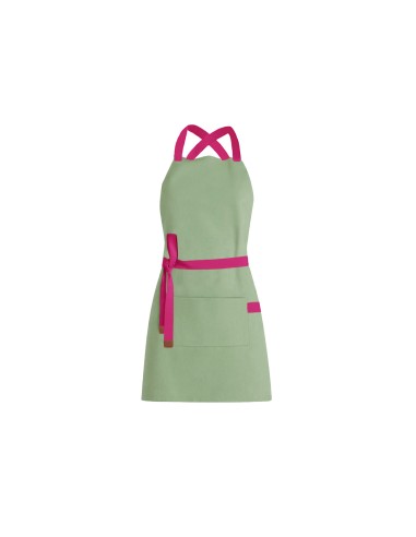 Avental Verde Matte Cha Alça Cruzada Rosa Pink...