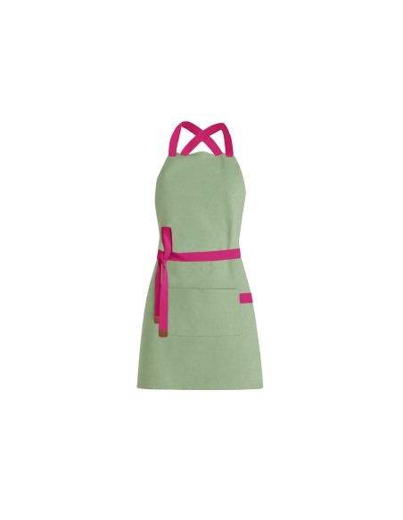 Avental Verde Matte Cha Alça Cruzada Rosa Pink Doceria Cafe