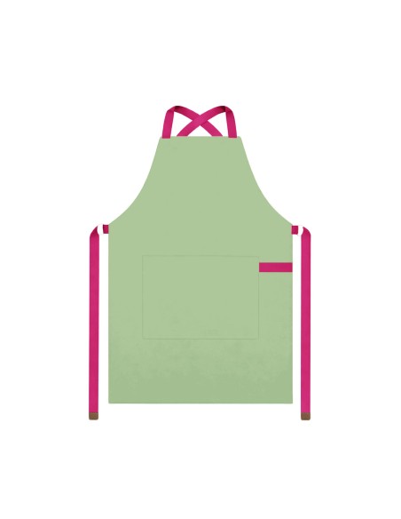 Avental Verde Matte Cha Alça Cruzada Rosa Pink Doceria Cafe