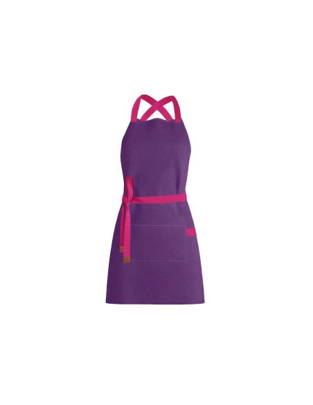 Avental Roxo Alça Cruzada Rosa Pink Açai Sorveteria Doceria