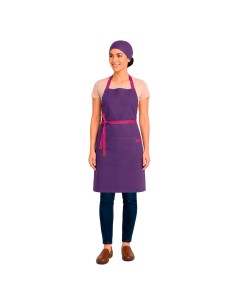 Avental Roxo Alça Cruzada Rosa Pink Açai Sorveteria Doceria 2