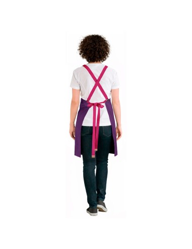 Avental Roxo Alça Cruzada Rosa Pink Açai...