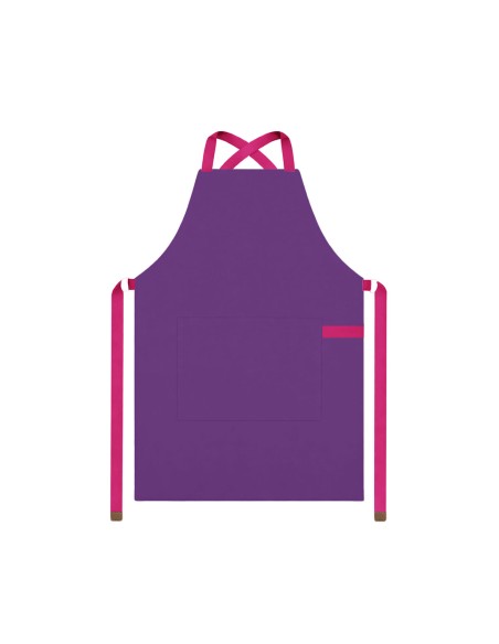 Avental Roxo Alça Cruzada Rosa Pink Açai Sorveteria Doceria