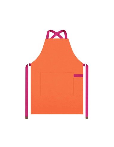 Avental Laranja Alça Cruzada Rosa Pink Bistro...