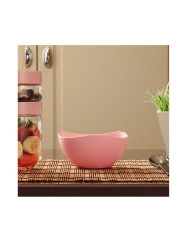 Tigela Bowl Pote Sobremesa Cremeira Rosa 300ml