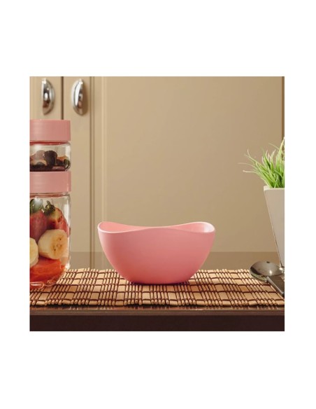 Tigela Bowl Pote Sobremesa Cremeira Rosa 300ml