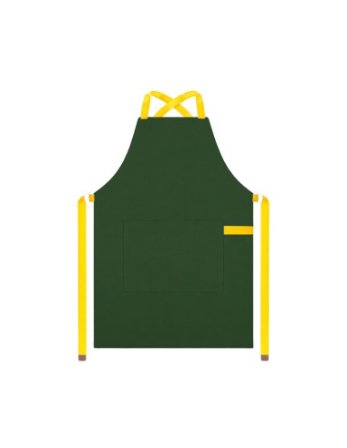 Avental Verde Amarelo Brasil Alça Cruzada Copa...