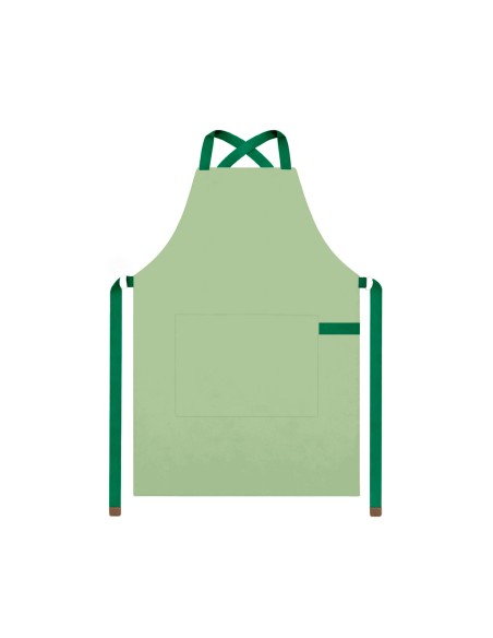 Avental Verde Matte Cha Alça Cruzada Restaurante Cafe