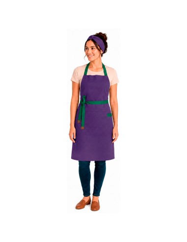 Avental Roxo Alça Cruzada Verde Açai Sorveteria...