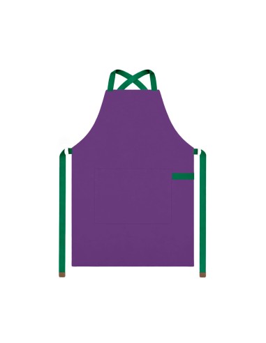 Avental Roxo Alça Cruzada Verde Açai Sorveteria...