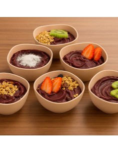 Tigela Bowl Pote Sobremesa Cremeira Bege Nude Capucino 300ml 2