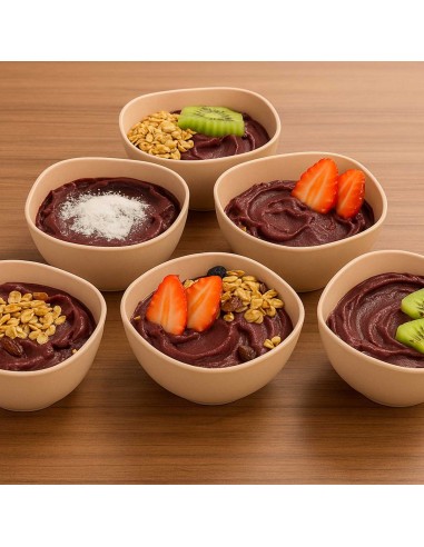 Tigela Bowl Pote Sobremesa Cremeira Bege Nude...