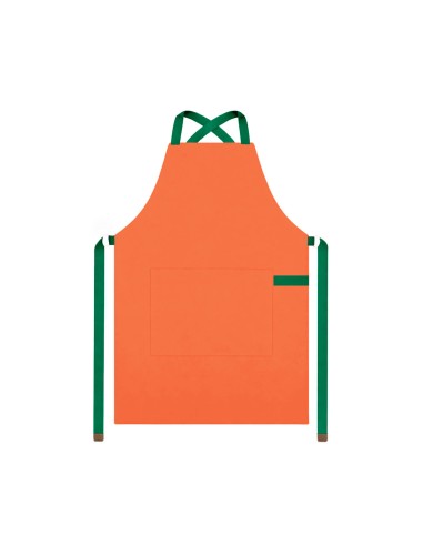 Avental Laranja Alça Cruzada Verde Bistro...