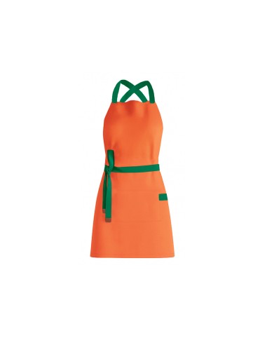 Avental Laranja Alça Cruzada Verde Bistro...