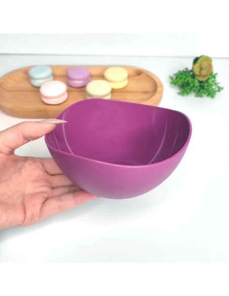 Tigela Bowl Pote Sobremesa Açai Cremeira Roxo Magenta 300ml