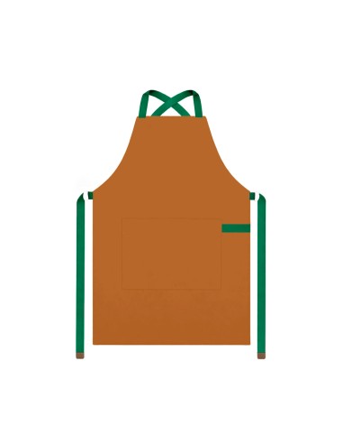 Avental Caramelo Alça Cruzada Verde Cafeteria...