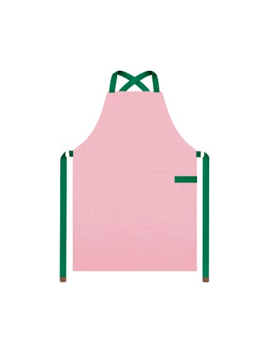 Avental Rosa Alça Cruzada Verde Confeitaria...
