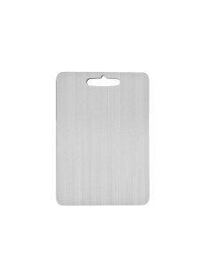 Tabua de Carne Corte Cozinha Profissional Aço Inox 29x20cm