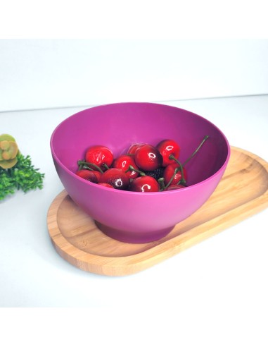 Tigela Bowl Sobremesa Cumbuca Açai Roxo Magenta...