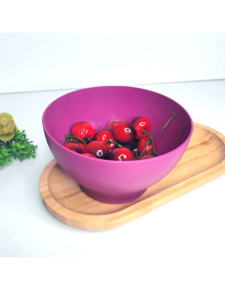 Tigela Bowl Sobremesa Cumbuca Açai Roxo Magenta 500ml