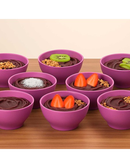 Tigela Bowl Sobremesa Cumbuca Açai Roxo Magenta 500ml