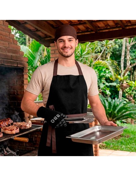 Luva de Cozinha Churrasco Térmica Antiderrapante Preto