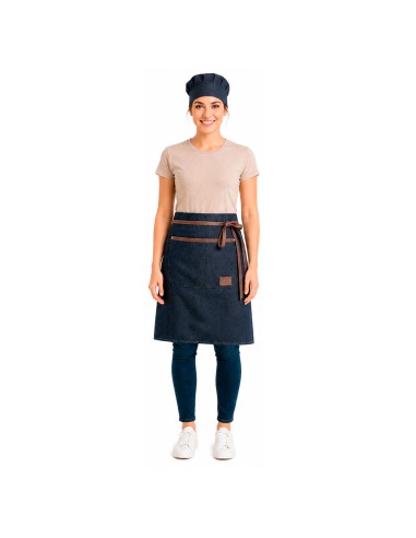 Chapeu de Cozinheiro Jeans Chef Touca Azul...