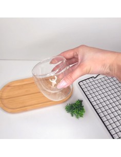 Copo de Vidro Borossilicato 150ml Parede Dupla Mantem Calor 2