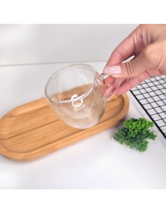 Caneca de Vidro Borossilicato 80ml Parede Dupla Mantem Calor 2