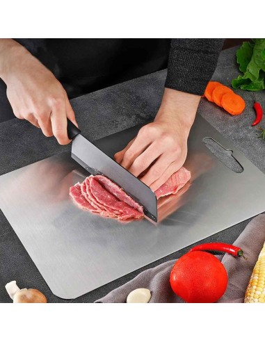 Tabua de Carne Corte Cozinha Profissional Aço...