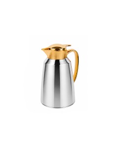 Garrafa Térmica Prata Dourada Bule Gatilho 1L Servir Café...