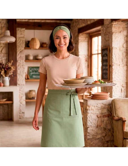 Faixa de Cabelo Turbante Bandana Verde Cozinha Bar Restaurante