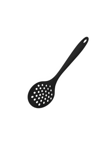 Escumadeira Escorredor Fritura Silicone Preto...