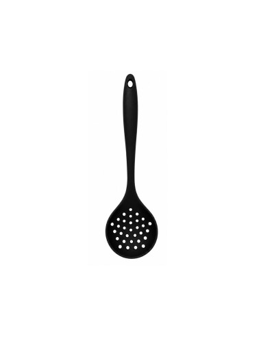Escumadeira Escorredor Fritura Silicone Preto...